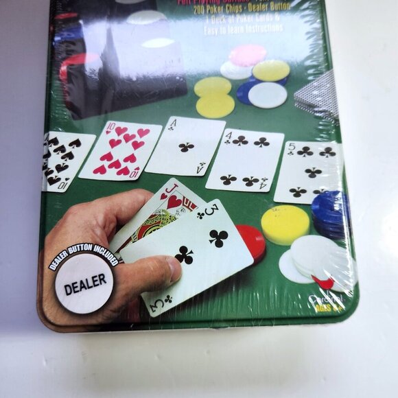 Cardinals Texas Holdem Tournament Poker Set New Factory Sealed in Metal Tin 2003 - Picture 4 of 6